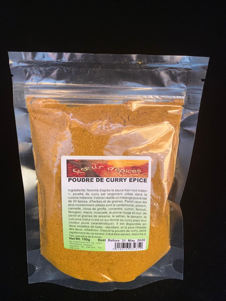 Curry en Poudre, Epices Curry